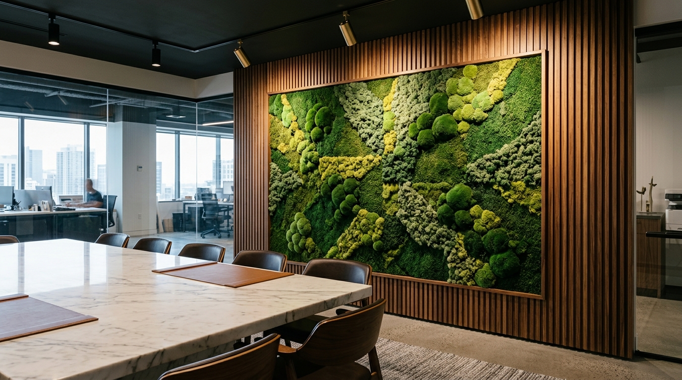 Preserved Moss Wall